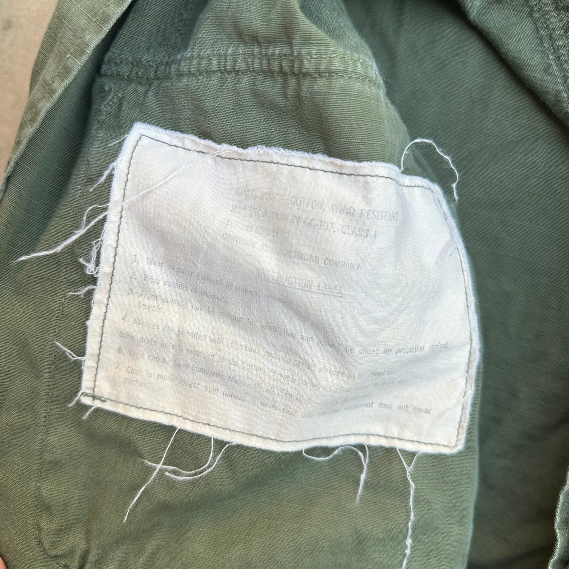 1960’s Vietnam War Ripstop Jungle Jacket Large Regular
