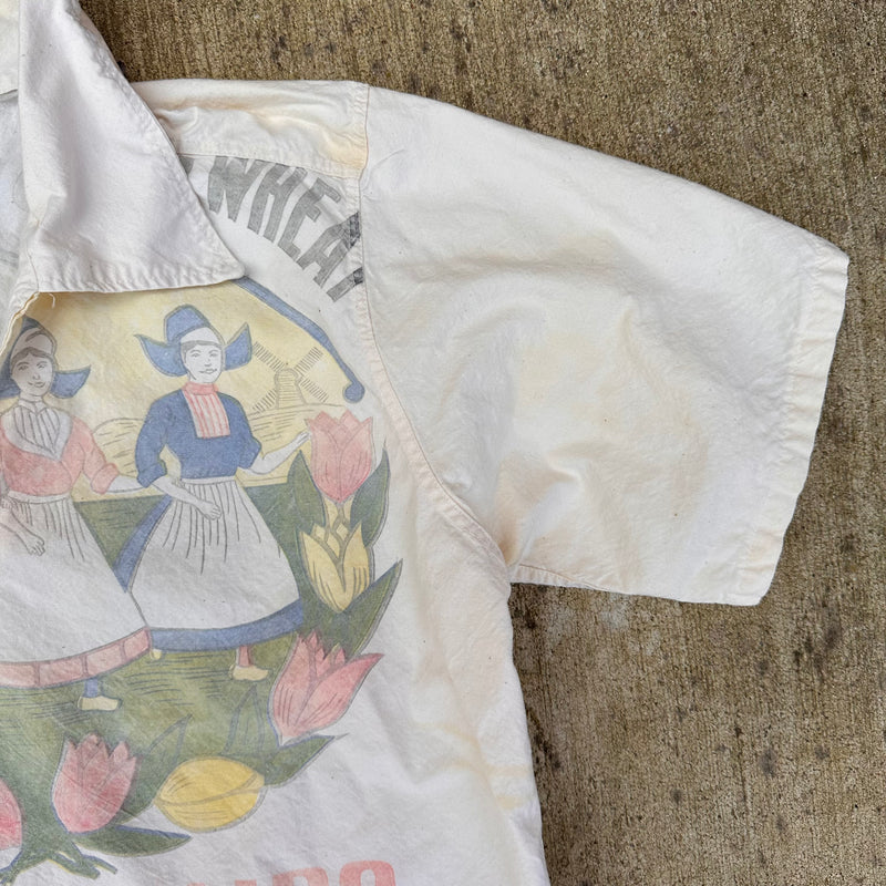 1970’s Shipwreck Shops Feed Sack Short Sleeve Pullover Shirt Medium