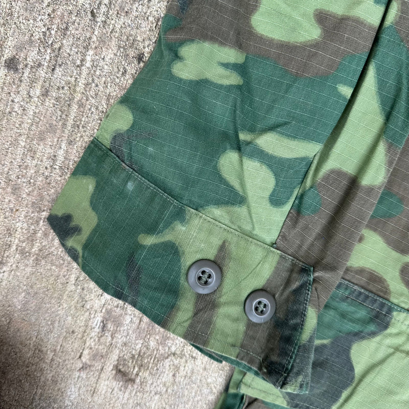 1960’s ERDL Camo Jungle Jacket Named to Marine Colonel Medium Long
