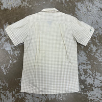 1950’s/60’s Sitterley Co Grey Gingham Cotton Loop Collar Shirt Medium