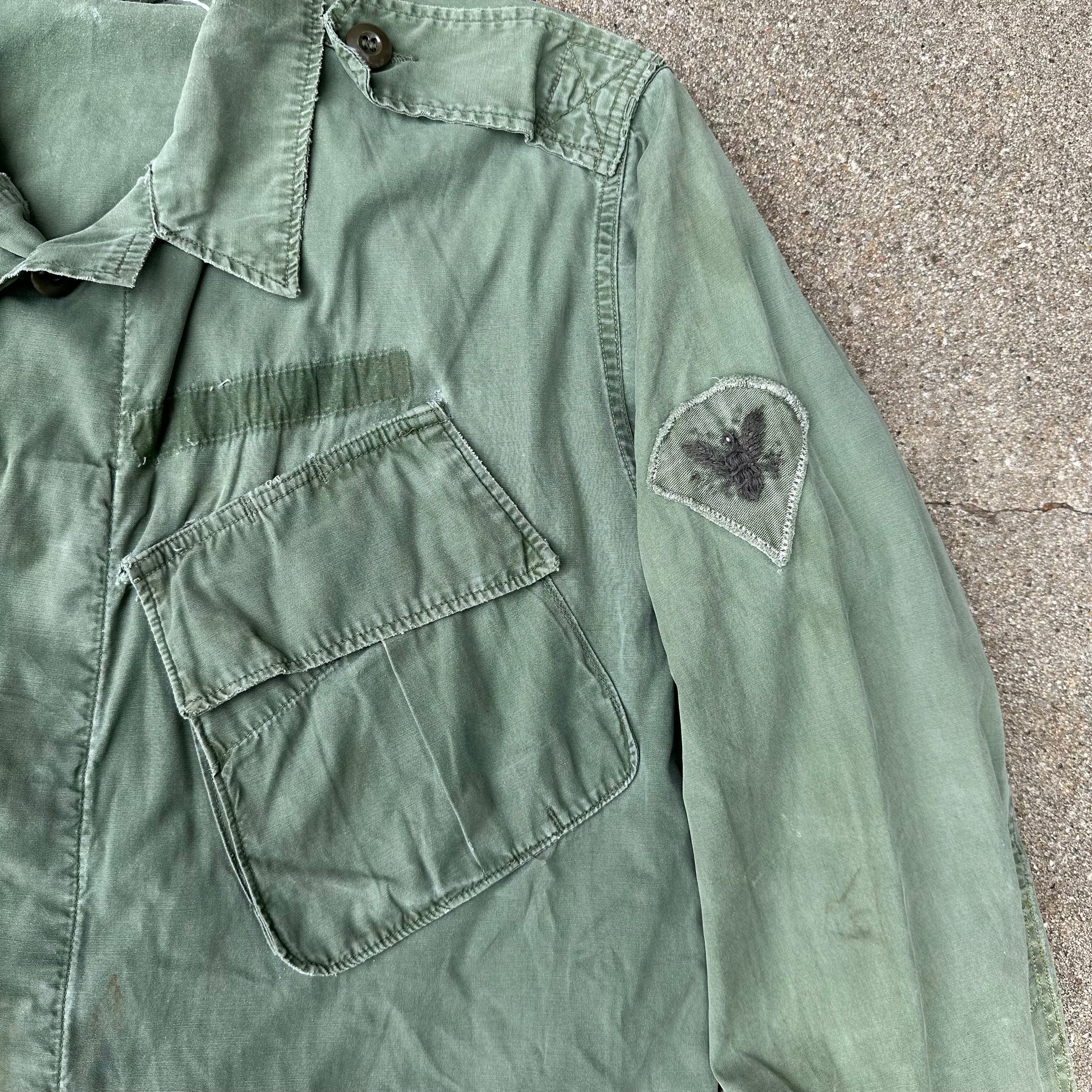 1960’s Vietnam War Second Pattern Poplin Jungle Jacket Large Regular