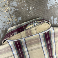 1970’s/80’s Five Brothers Plaid Cotton Flannel Shirt XL