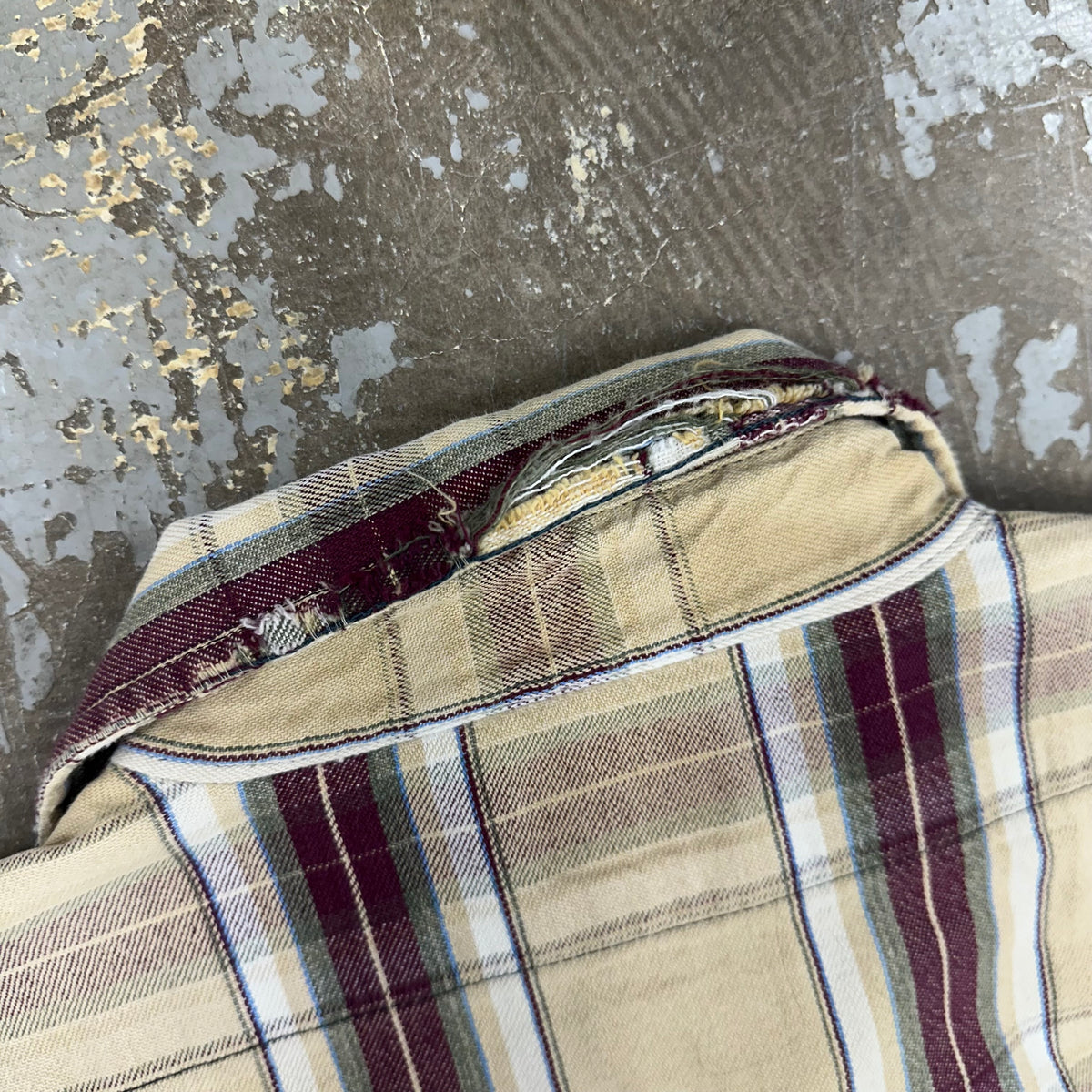 1970’s/80’s Five Brothers Plaid Cotton Flannel Shirt XL