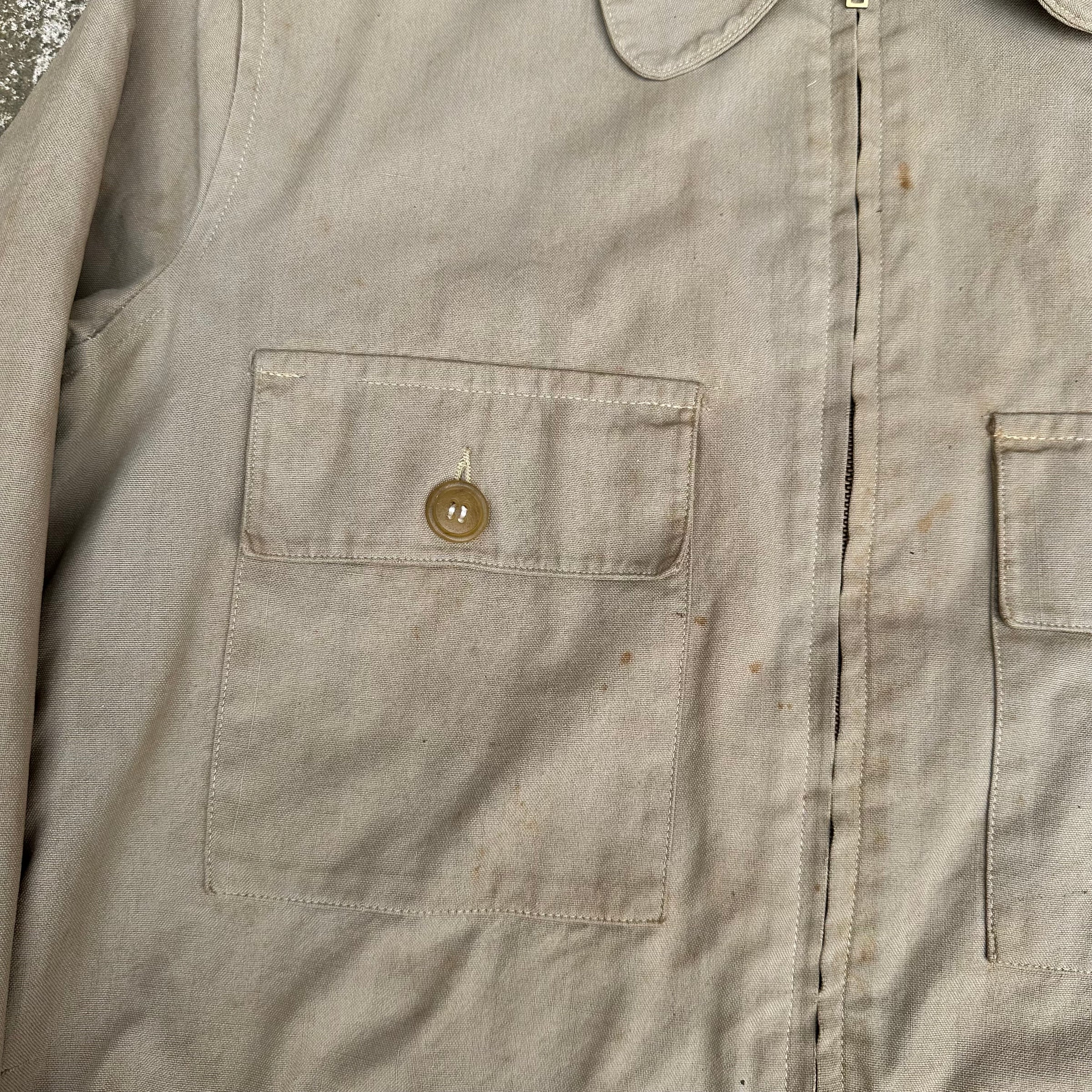1940’s/50’s Montgomery Ward Flannel Lined Cotton Jacket