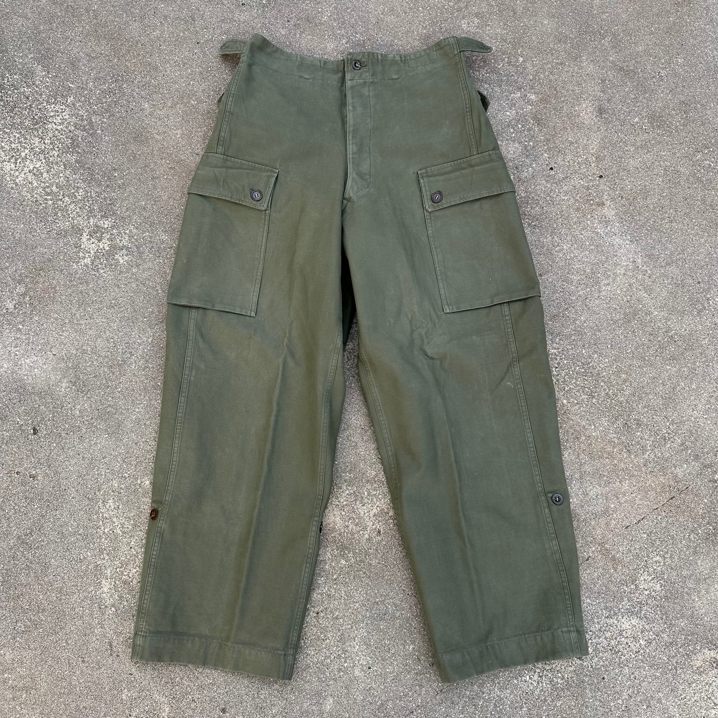 1960’s Dutch Military Fatigue Pants 31” Waist