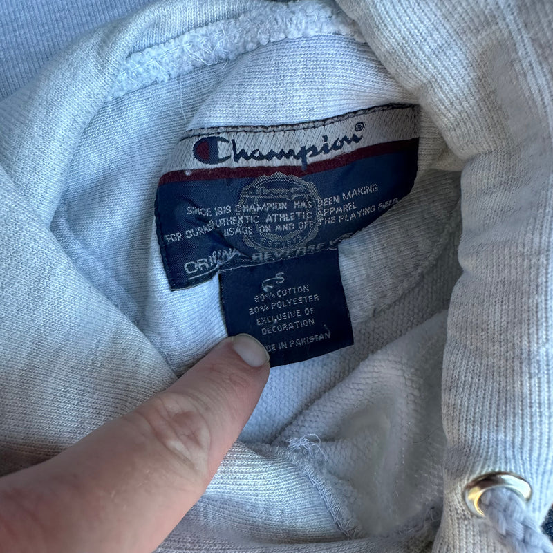 1990’s/Y2k Syracuse Champion Reverse Weave Hooded Sweatshirt Small