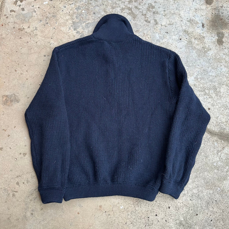 1980’s German Wool Blend 1/4th Zip Sweater Large