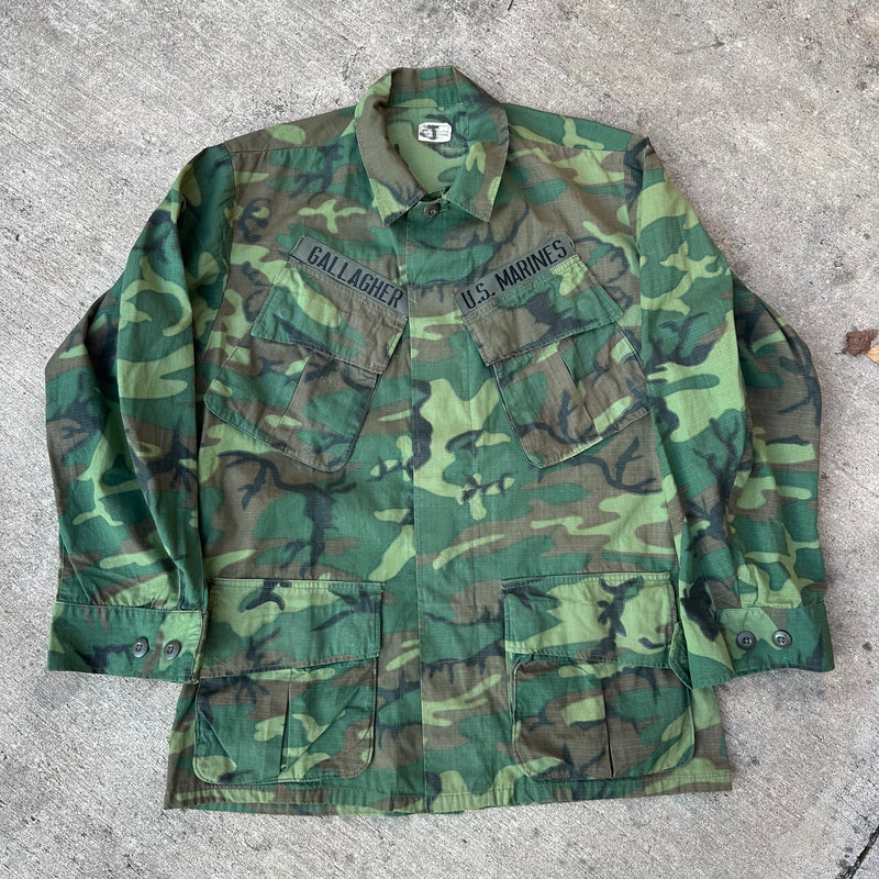 1960’s Mint Named ERDL Camo Jungle Jacket Small Short