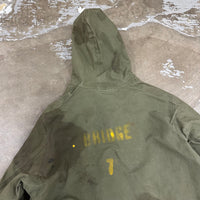 1940’s WWII Stenciled US Navy Wet Weather Parka Large