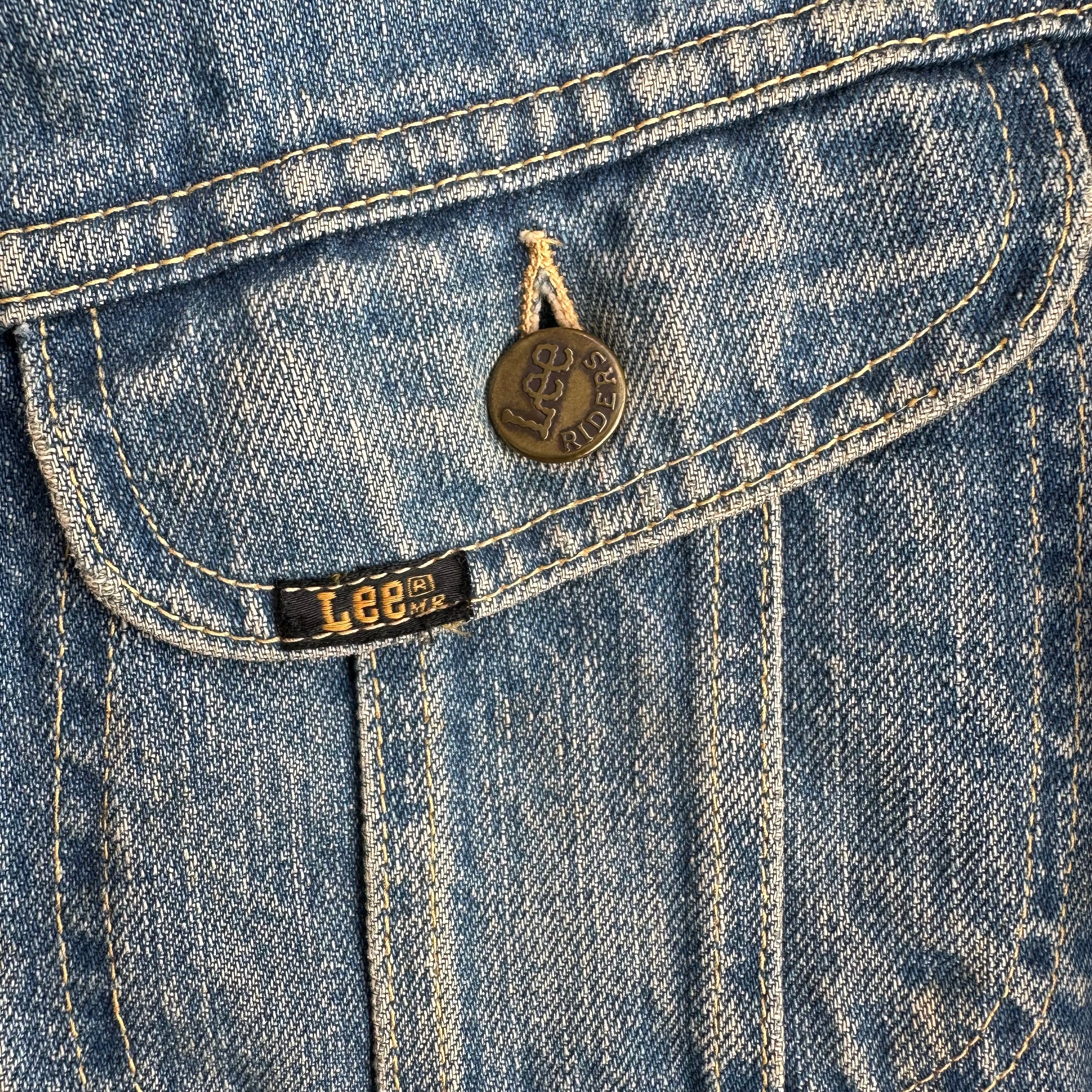 1970's Lee Storm Rider Blanket Lined Denim Jacket Small – Little