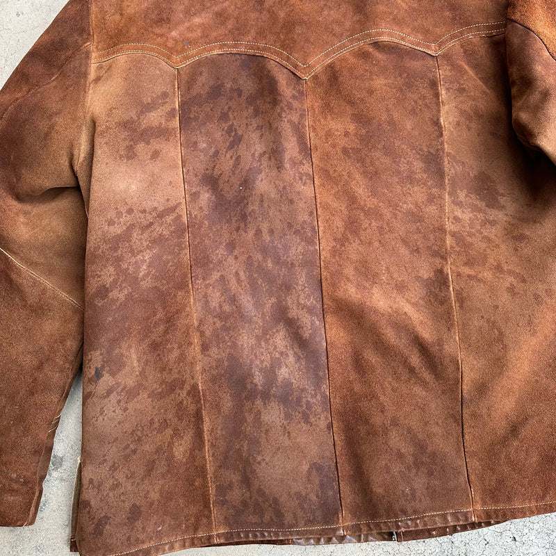 1970’s Jo-o-Kay Pile Lined Suede Western Jacket Large