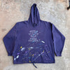 1990’s Gap Paint Splattered D Pocket Hooded Sweatshirt Large