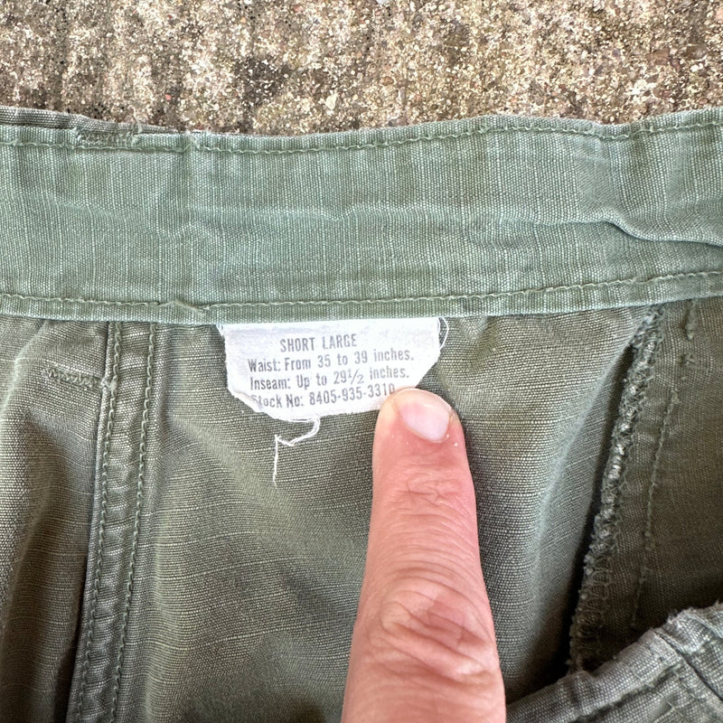 1960’s Vietnam War Ripstop Jungle Pants Large Short