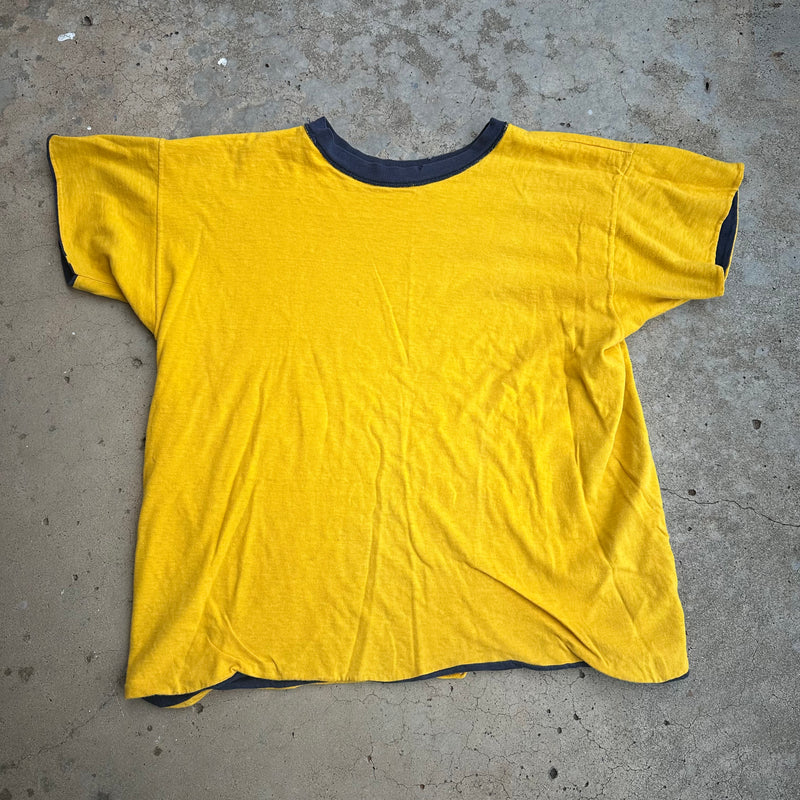 1960’s/70’s Blue and Yellow Reversible UDT Seals Training T-Shirt 22” Chest