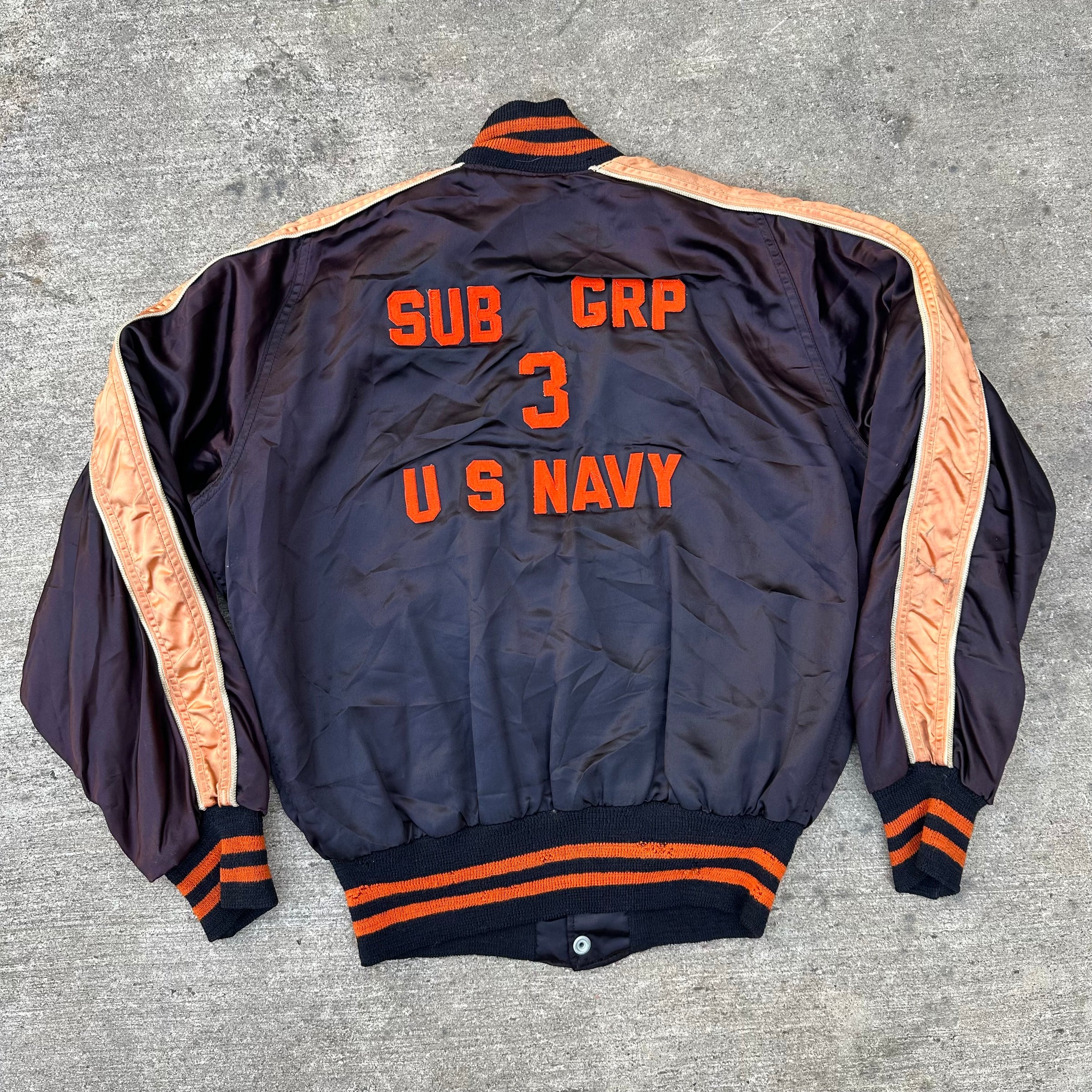 1950’s USN Sub Group 3 Satin Souvenir Jacket Size 42