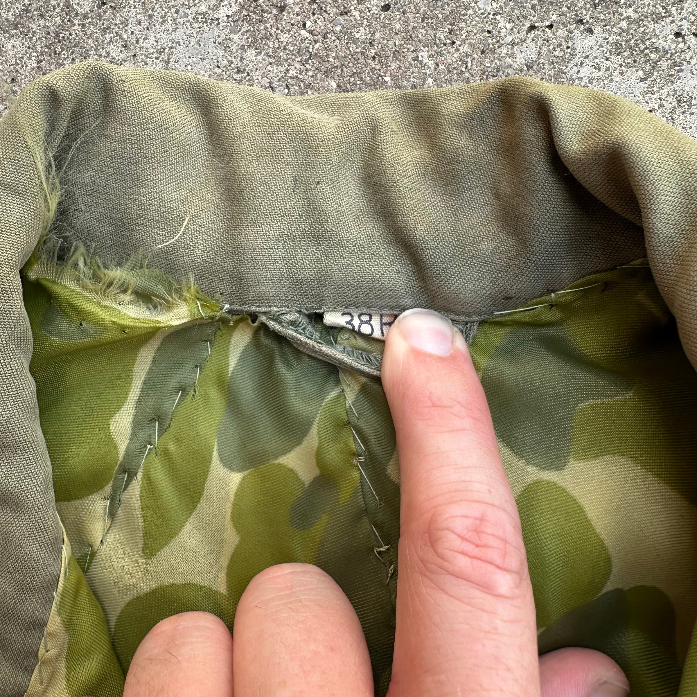 1940’s WWII 101st Airborne Parachute Lined M-43 Field Jacket 38R