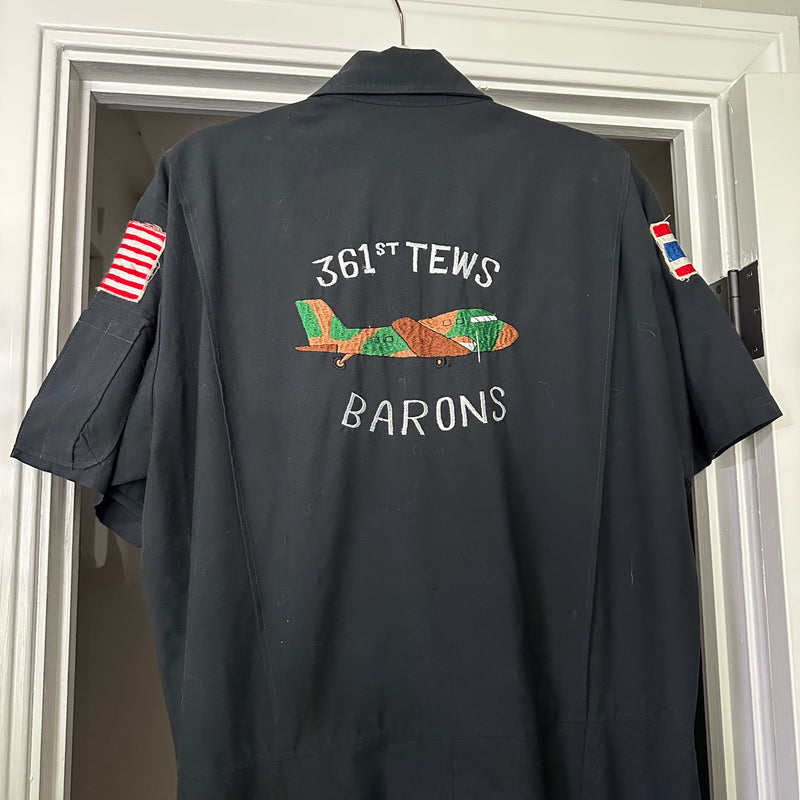 1960’s Vietnam War Thai Made 361st Tactical Electronic Warfare Squadron Barons Party Suit