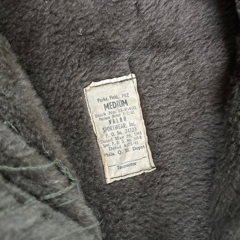 1940’s WWII Field Parka Liner Medium