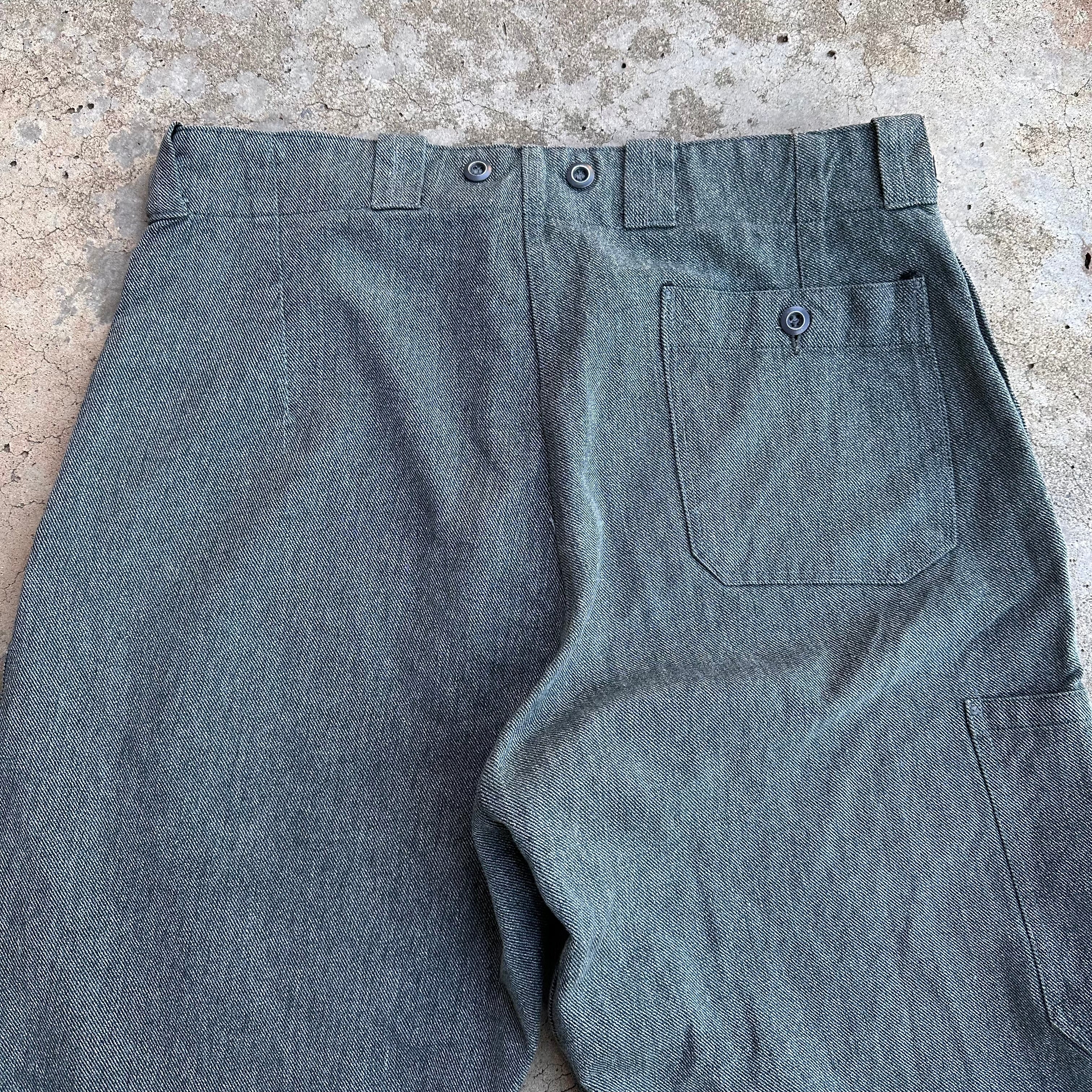 1960's Swiss Army Prison Pants 38” x 29” – Little Chum Vintage