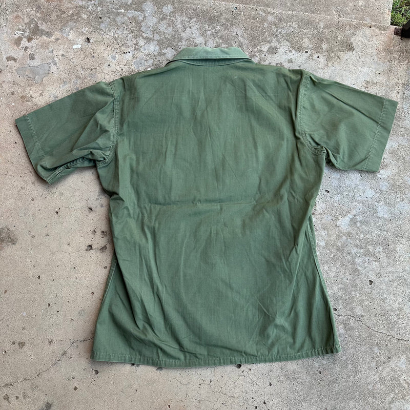 1960’s USAF Tailor Made Ripstop Fatigue Shirt 22.5” Chest