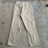 1950’s Reeves Army Twill Cotton Khaki Work Pants 29” Waist
