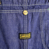 1950’s/60’s Mint Sanforized Denim Overalls 30” Waist