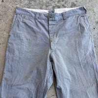 1950’s Grey Cotton Work Pants 36” x 27”