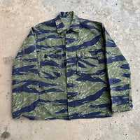 1960’s Vietnam War TO78 Okinawa Tiger Stripe Camo Shirt A-L