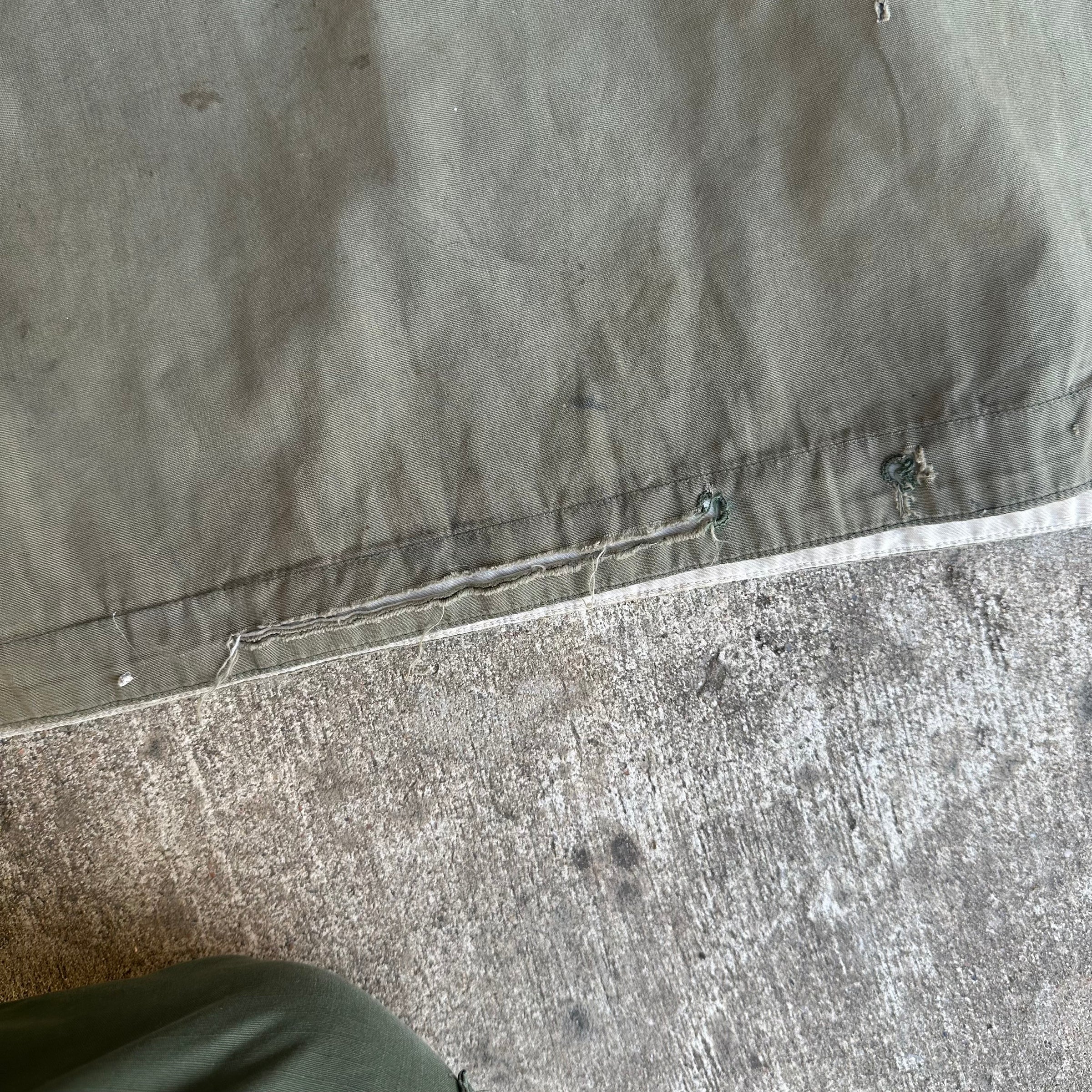 1940’s WWII Stenciled First Pattern Reversible Ski Parka