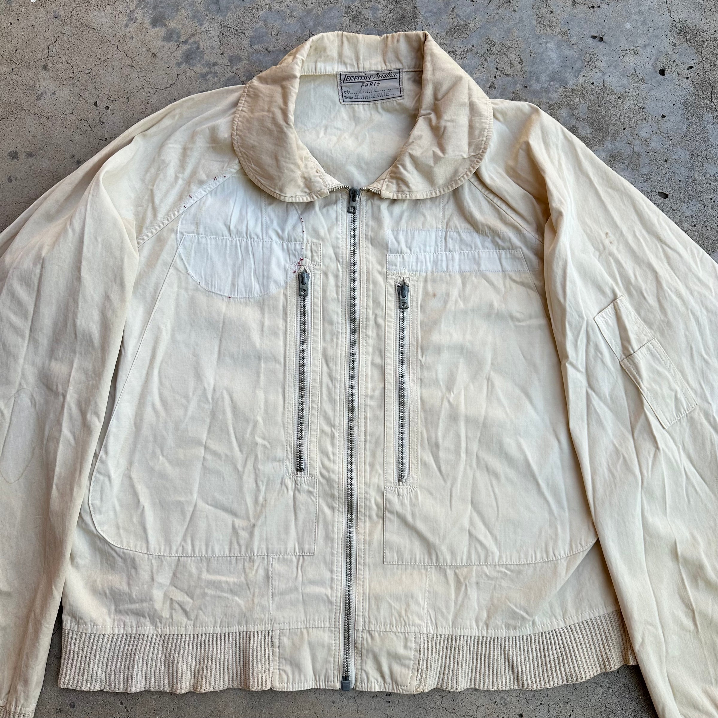 1950’s French Air Force Lightweight Flight Jacket 22.5” Chest