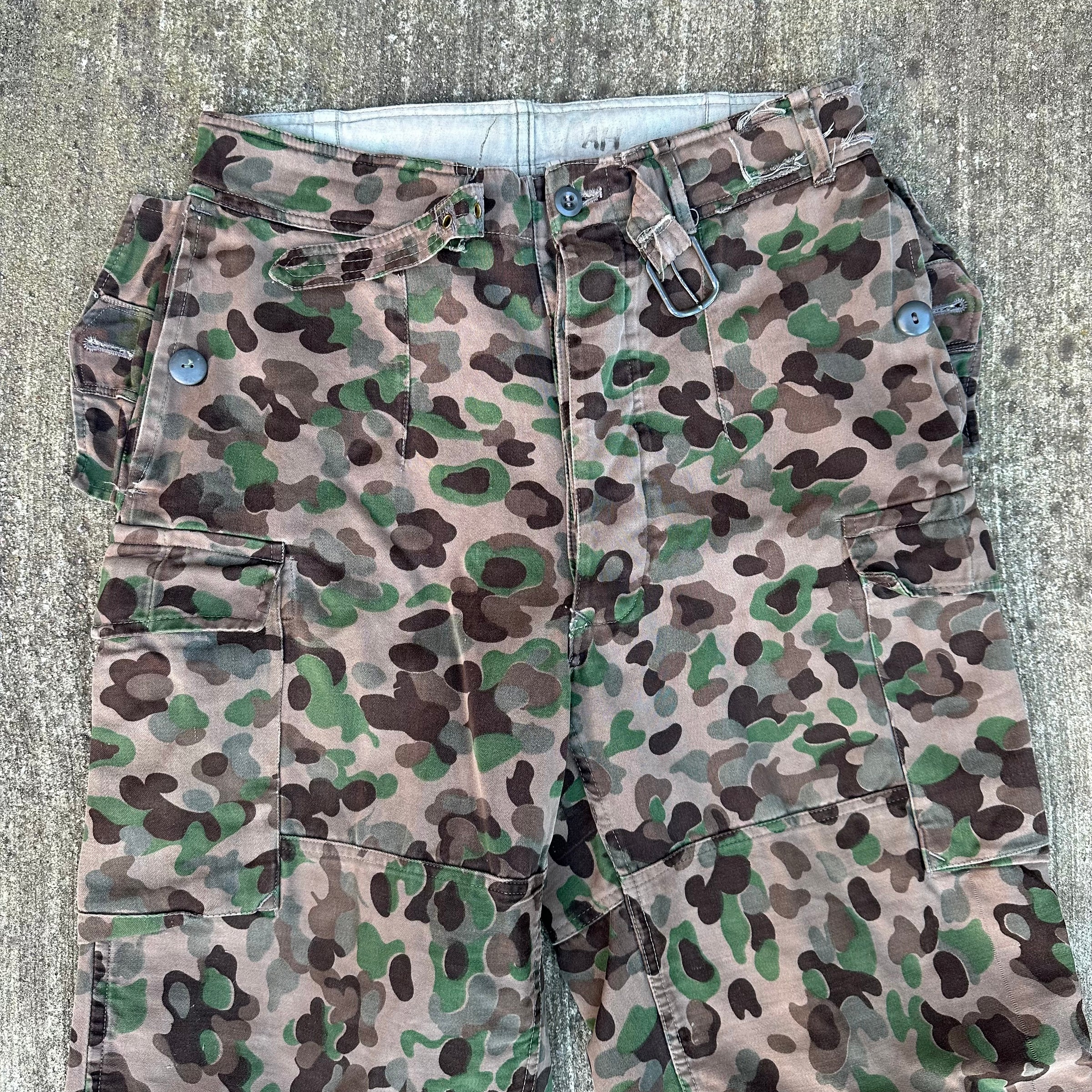 1970’s Austrian Pea Dot Camo Field Trousers 32” Waist