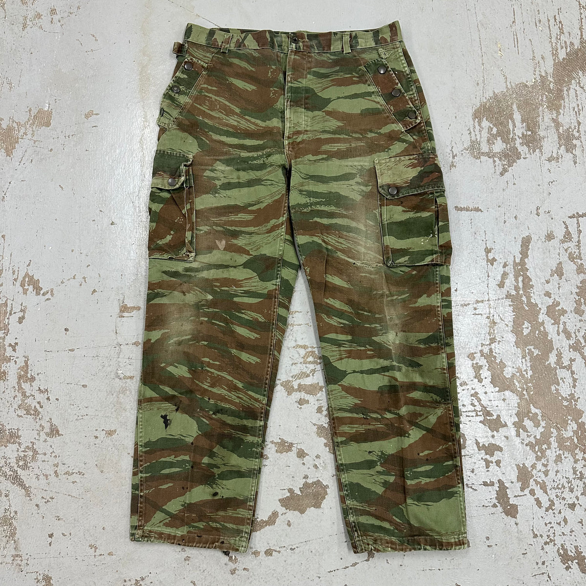 1970’s French TAP 47/56 Lizard Camo Paratrooper Pants 35” Waist