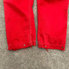 1960’s Walls Paint Splattered Red Coveralls Size 42R