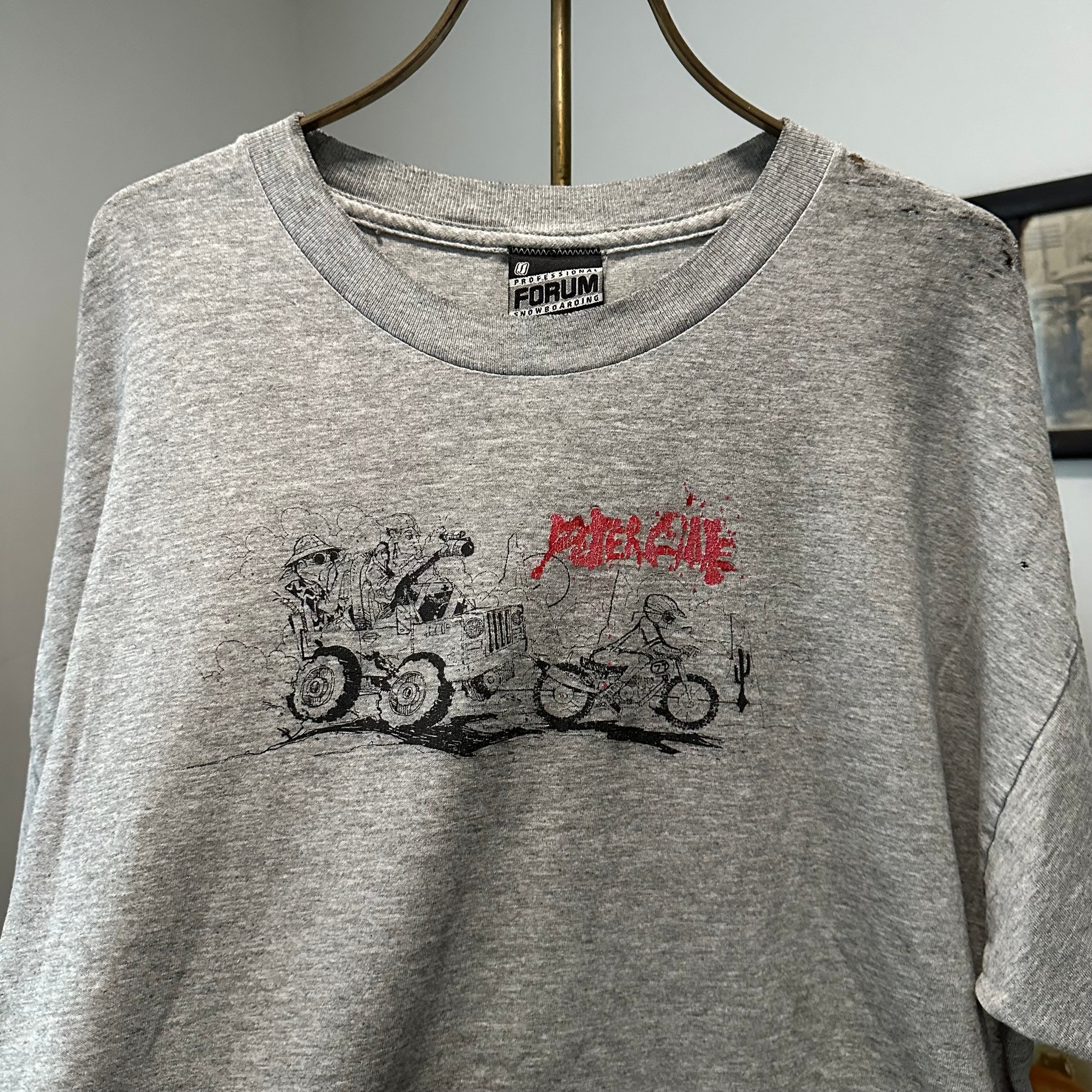 2000’s Forum Snowboarding Peter Line Ralph Steadman T-Shirt XL