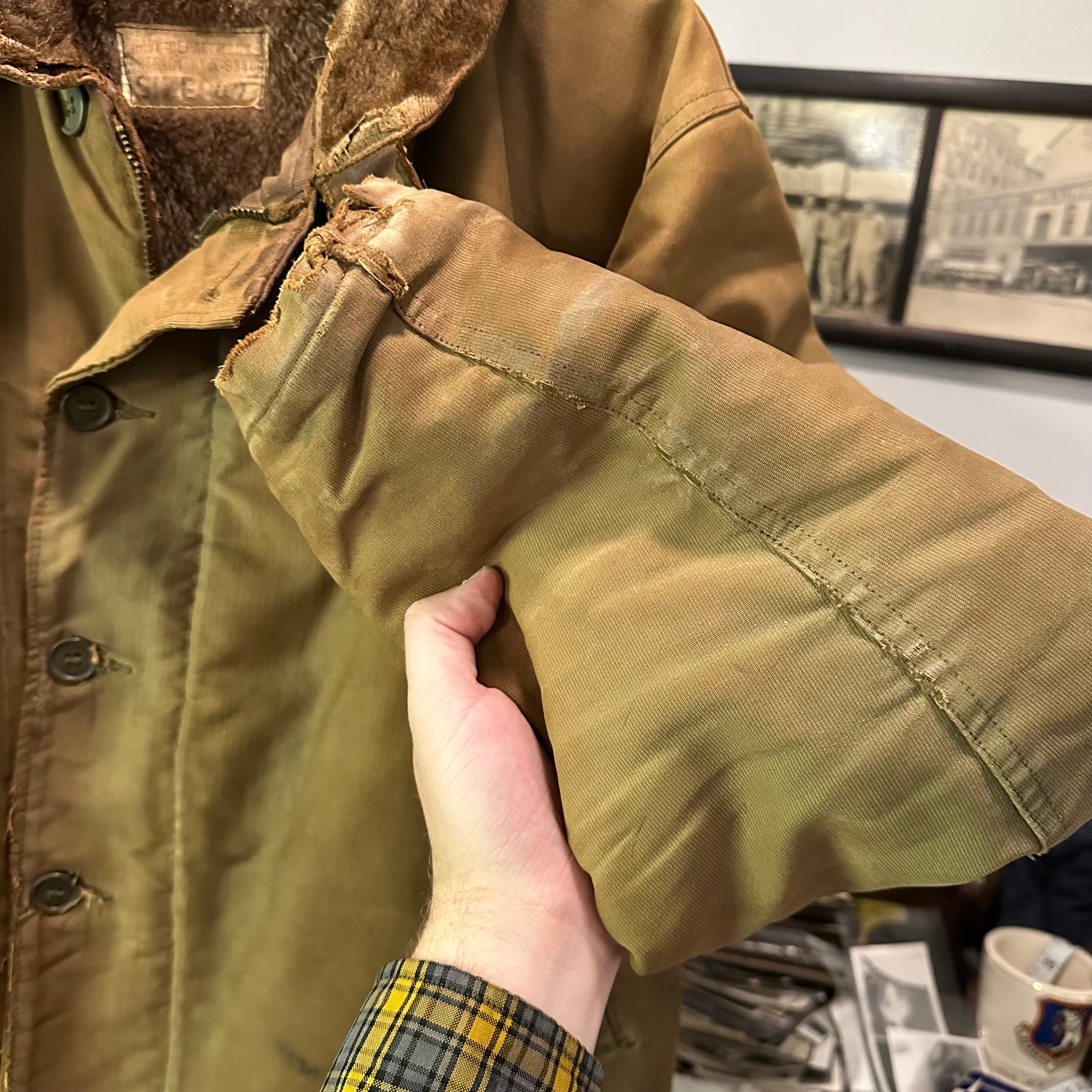 1940’s WWII USN N-1 Deck Jacket Size 42