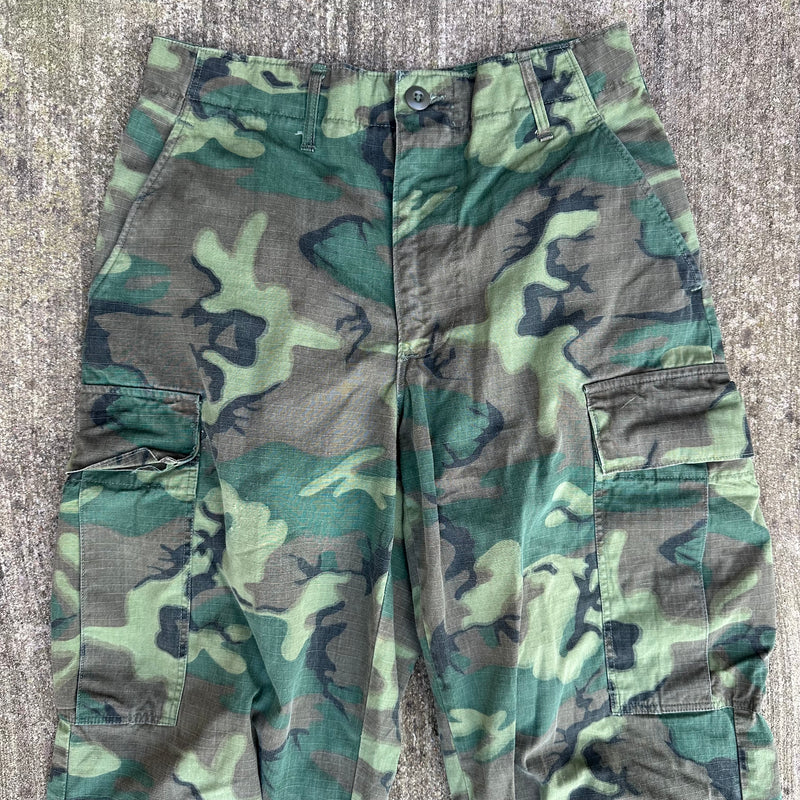 1960’s Vietnam War ERDL Camo Jungle Pants Small Long