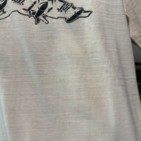 1970’s Vietnam War United Airlines Slogan Rip T-Shirt Small