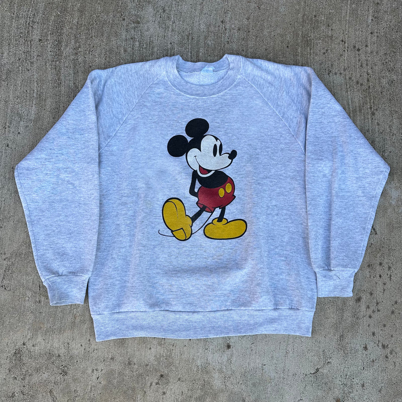 1980’s Mickey Mouse Raglan Crewneck Sweatshirt Medium