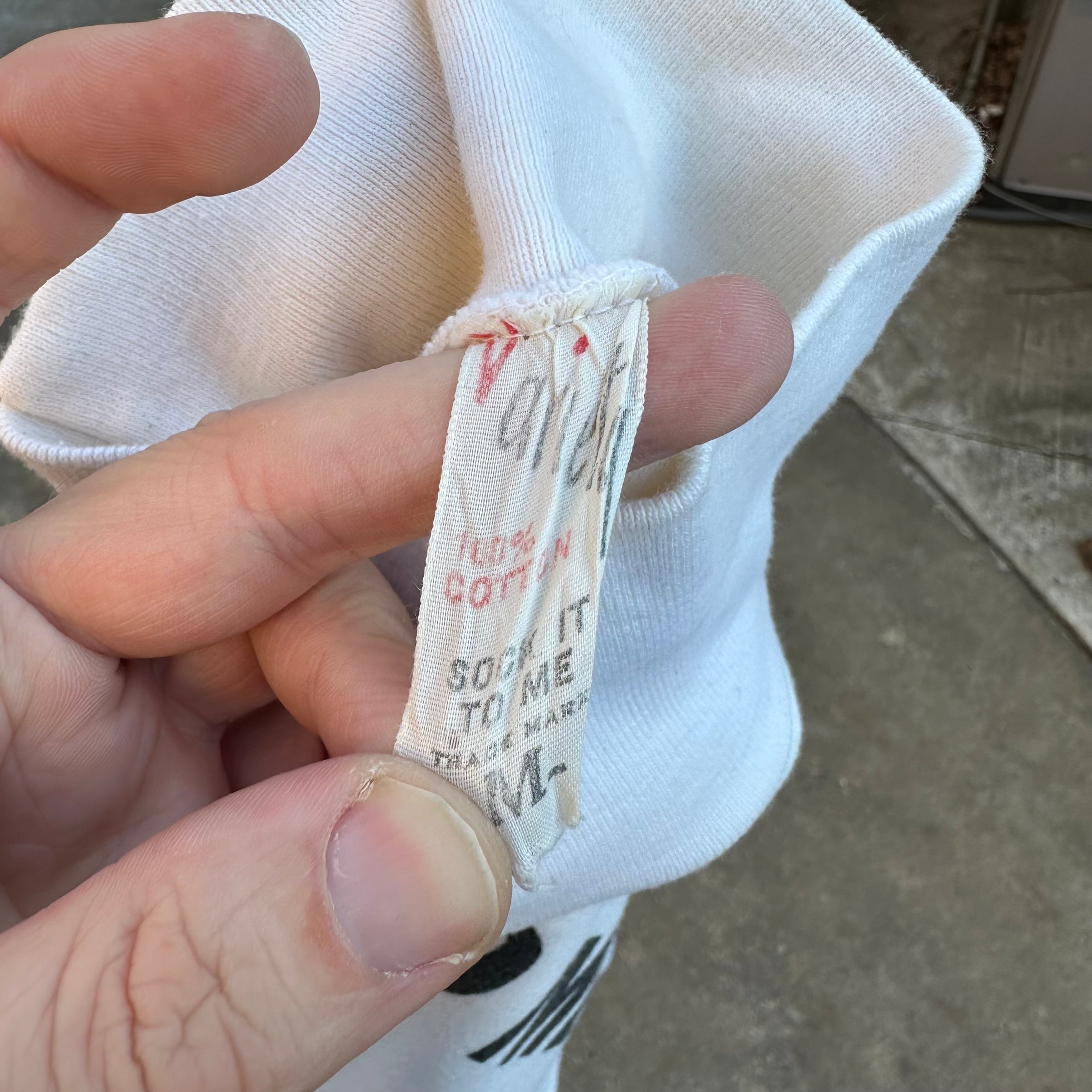 1960’s Sock it to Me Cotton Turtleneck T-Shirt Small