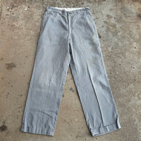 1950’s Anthony’s Buckhide Grey Sailcloth Cotton Work Pants 28” Waist