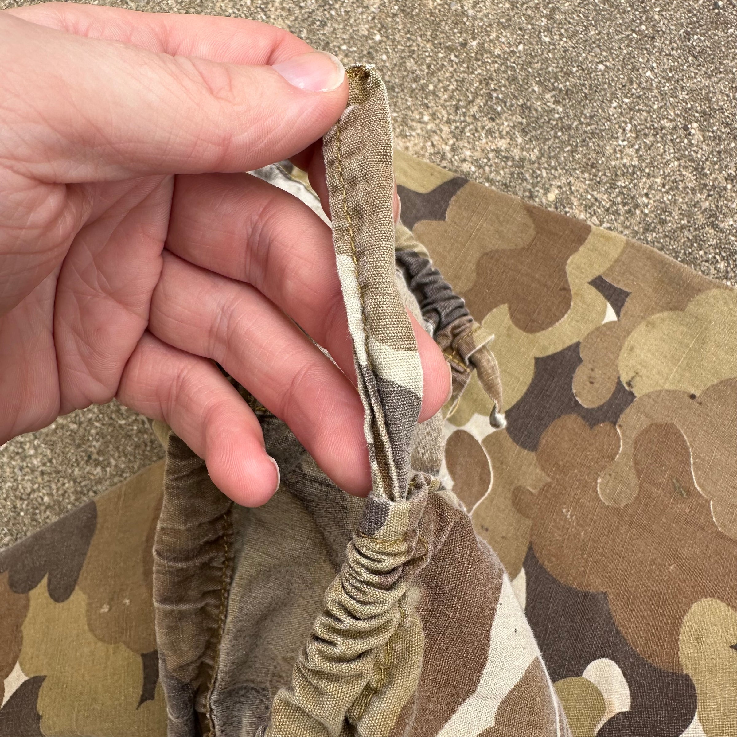 1960’s/70’s Vietnam War ARVN Police Cloud Camo Cotton Shell Pants 28” - 39” Waist