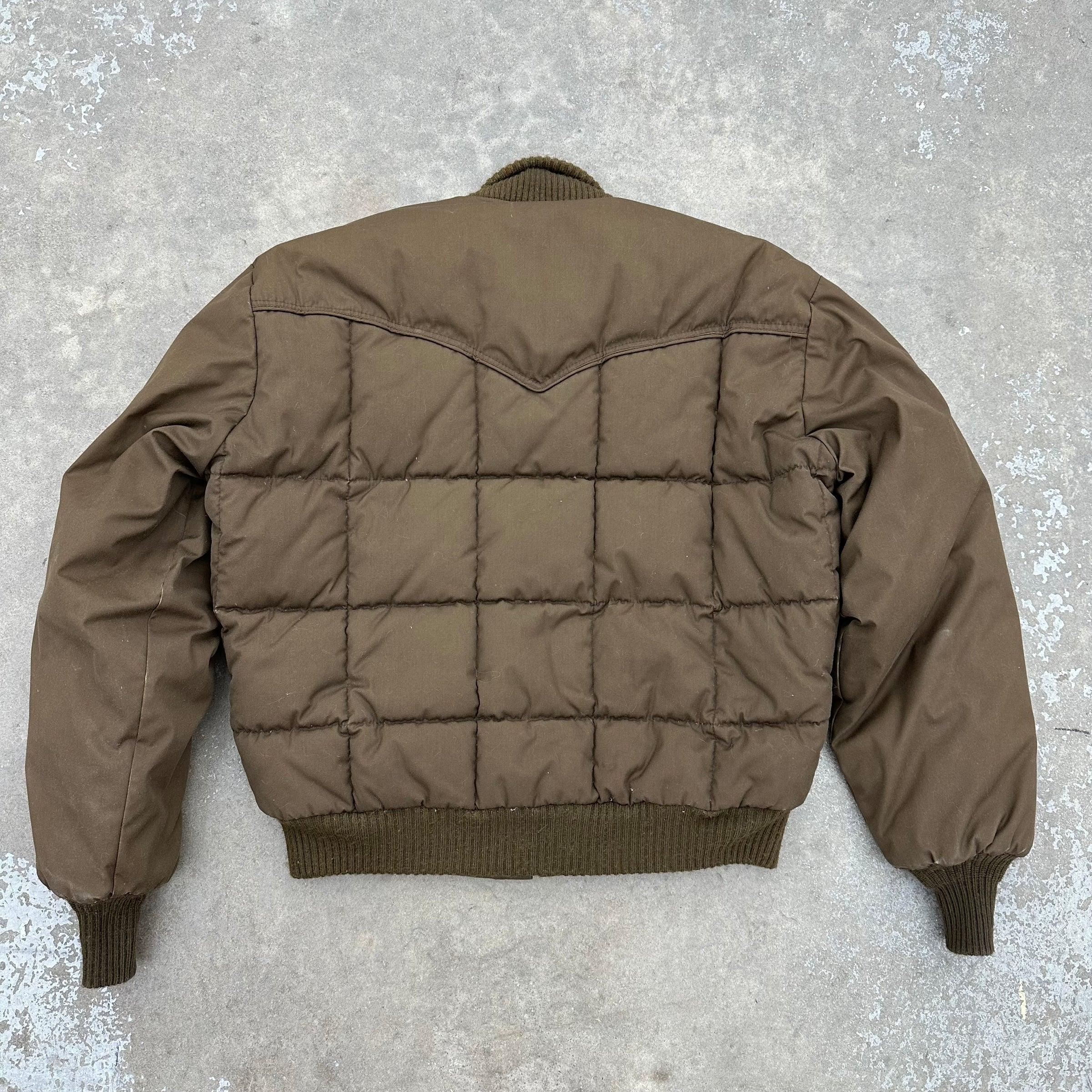 1970’s Tempco Goose Down Brown Western Jacket Large