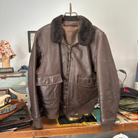1960’s/70’s USN G-1 Leather Flight Jacket 22” Chest