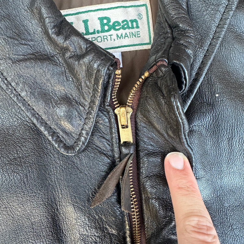 1980’s LL Bean A-2 Style Leather Jacket Size 42