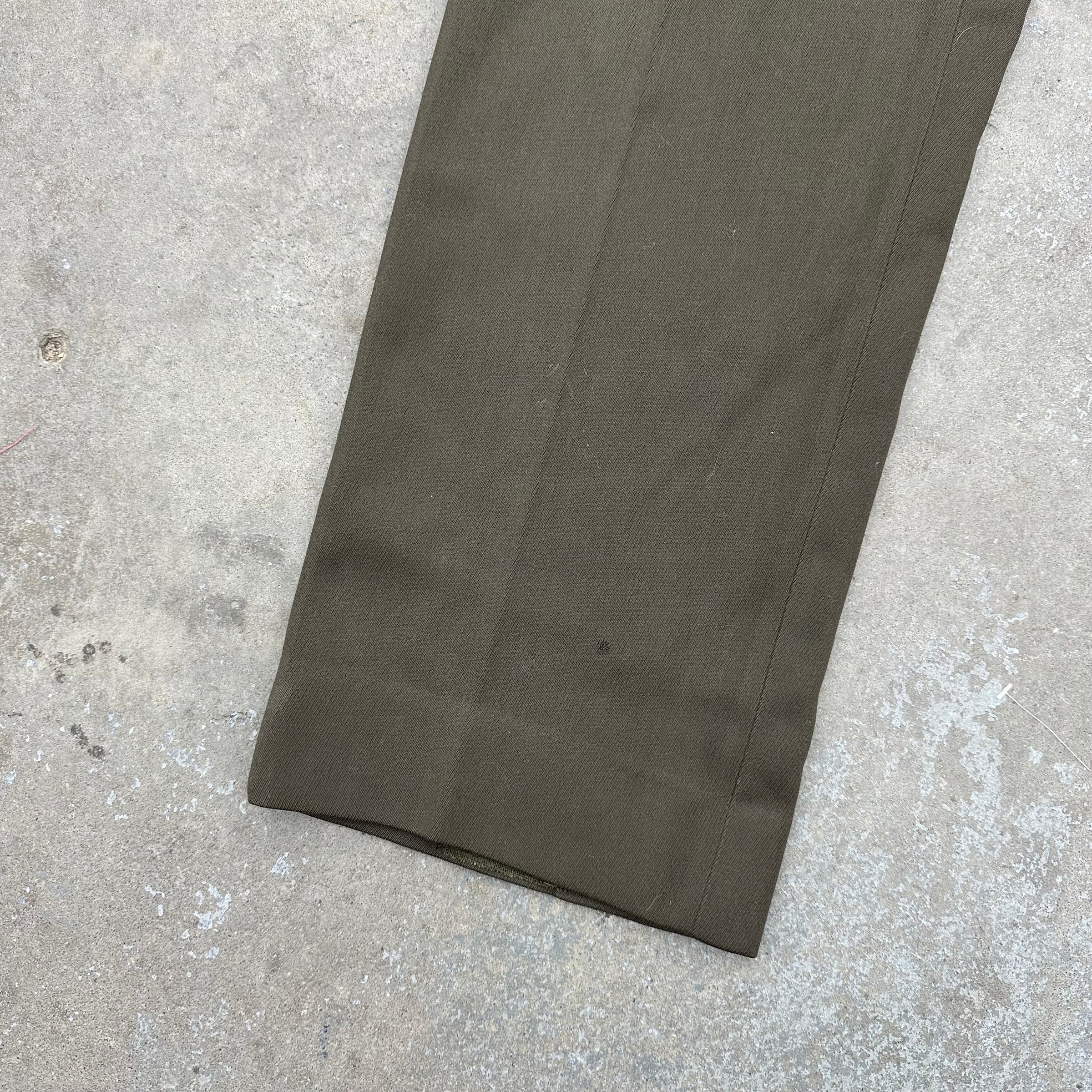 1940’s WWII Era Whipcord Dress Pants 30” Waist