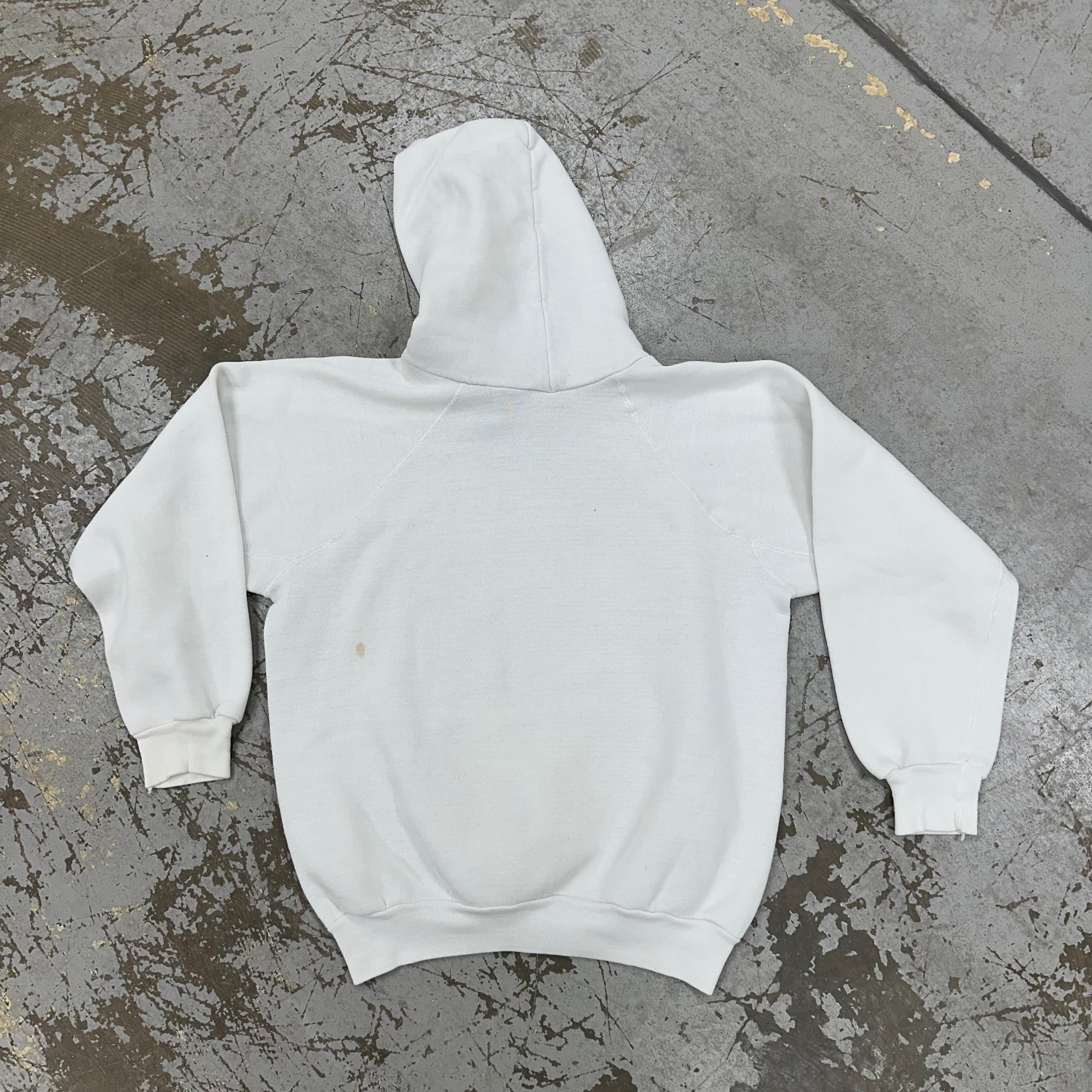 1980’s Wisconsin Badger Raglan Hooded Sweatshirt Medium