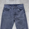 1990’s Black Levi’s 501 Denim Jeans 30” x 31”