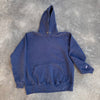 1990’s Champion Blank Navy Hooded Sweatshirt 24” Chest