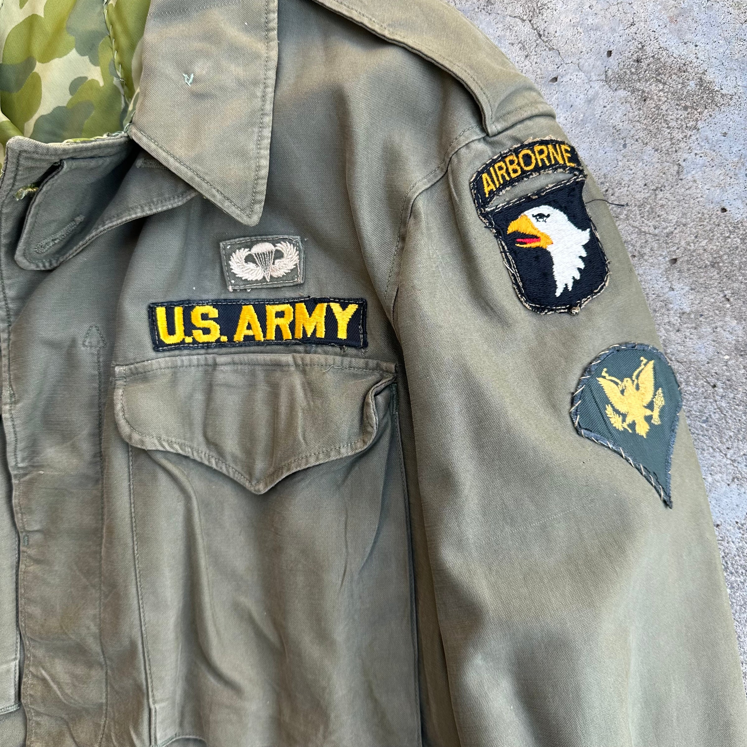 1940’s WWII 101st Airborne Parachute Lined M-43 Field Jacket 38R