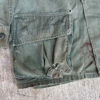 1960’s Painted Poplin Jungle Jacket 22” Chest